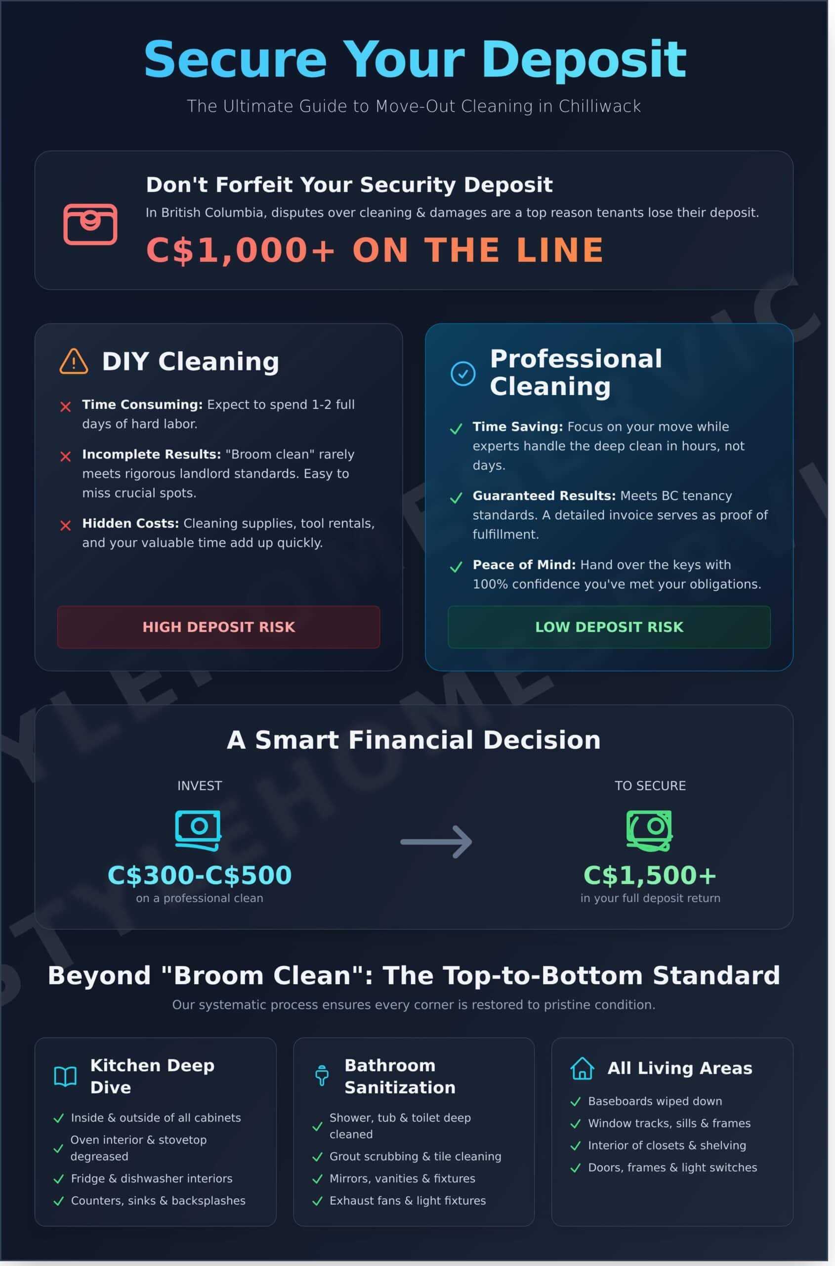 Move-In / Move-Out Cleaning in Chilliwack, BC: The Complete 2026 Guide - Infographic